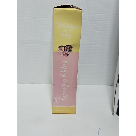 Pregnant Mom Midge & Baby W/Crib 2002 Mattel Original Barbie Happy Family NIB - Picture 10 of 16